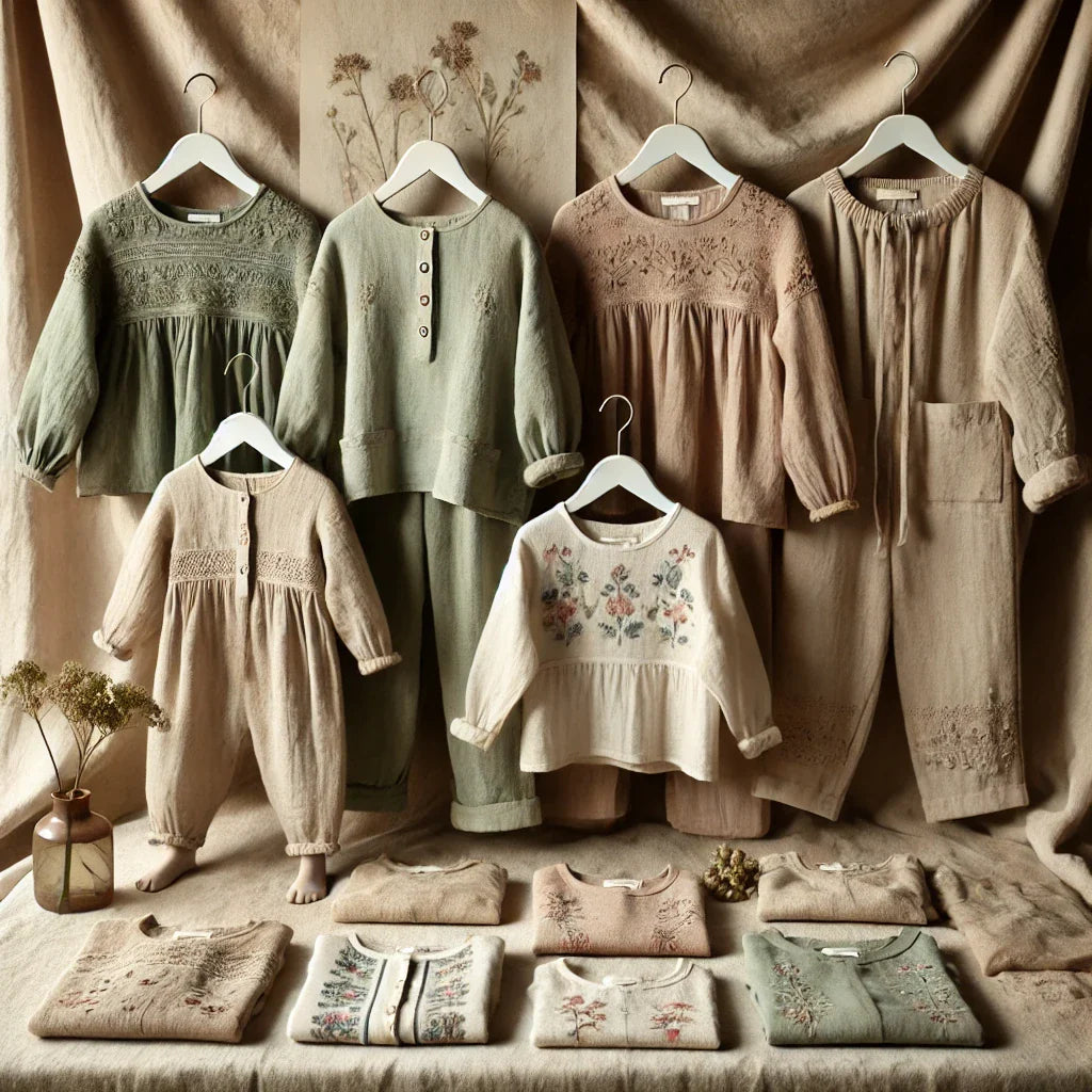The New Trend of Simple Clothing with Hand Embroidery in Earthy Colors