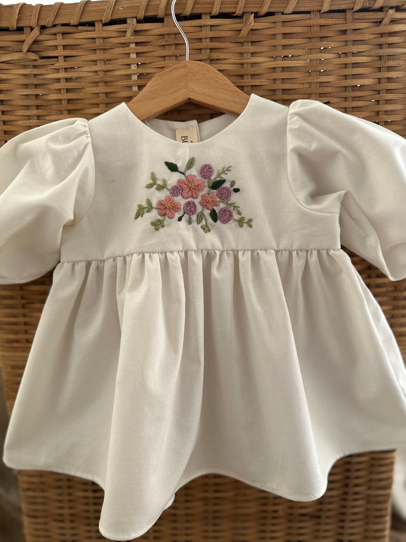 The Floral White Dress
