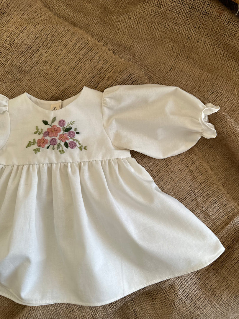 The Floral White Dress
