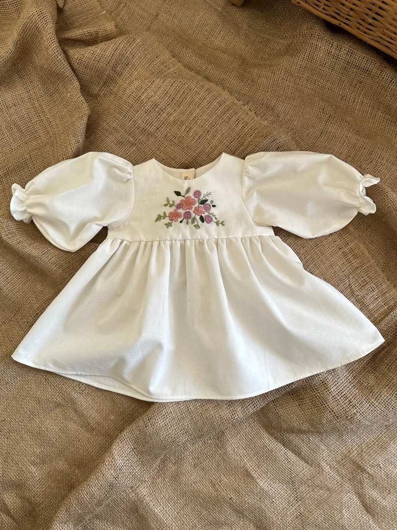 The Floral White Dress