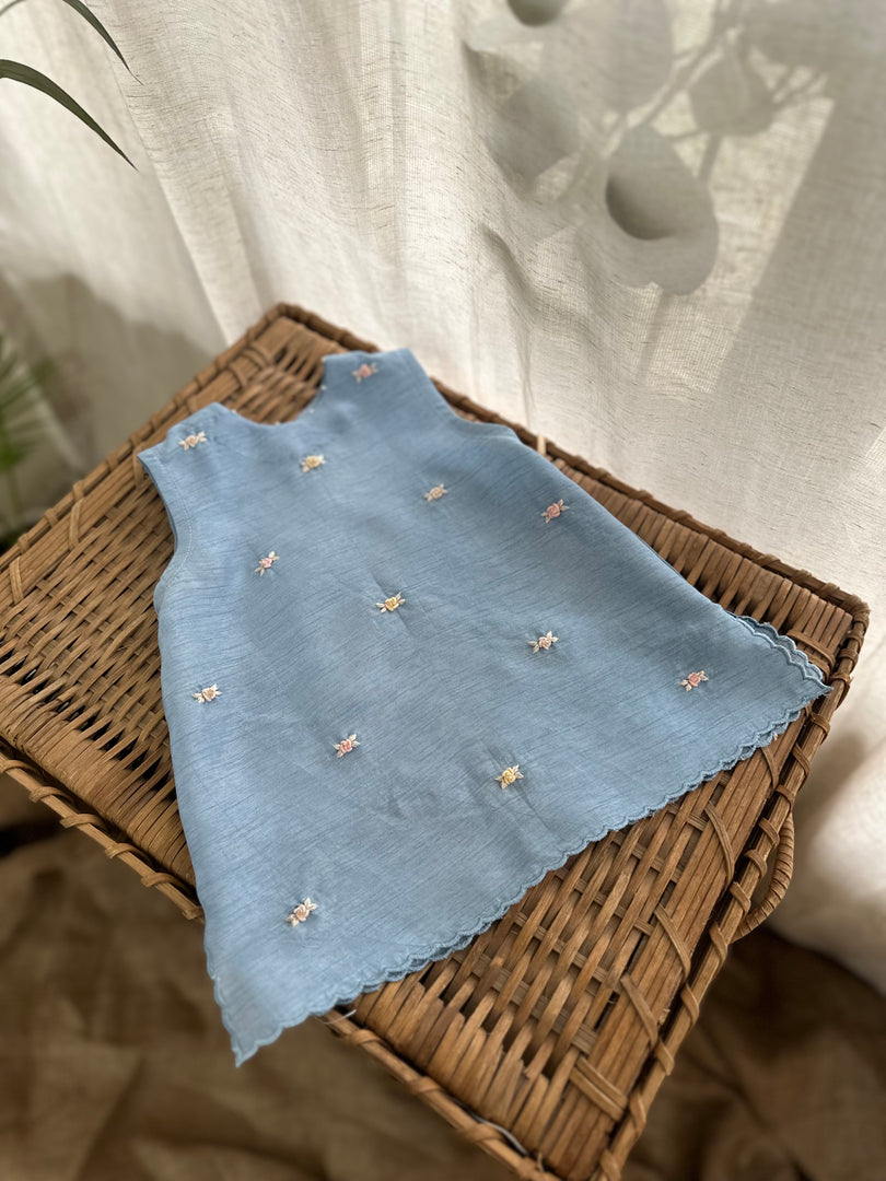 Powder Blue and Roses