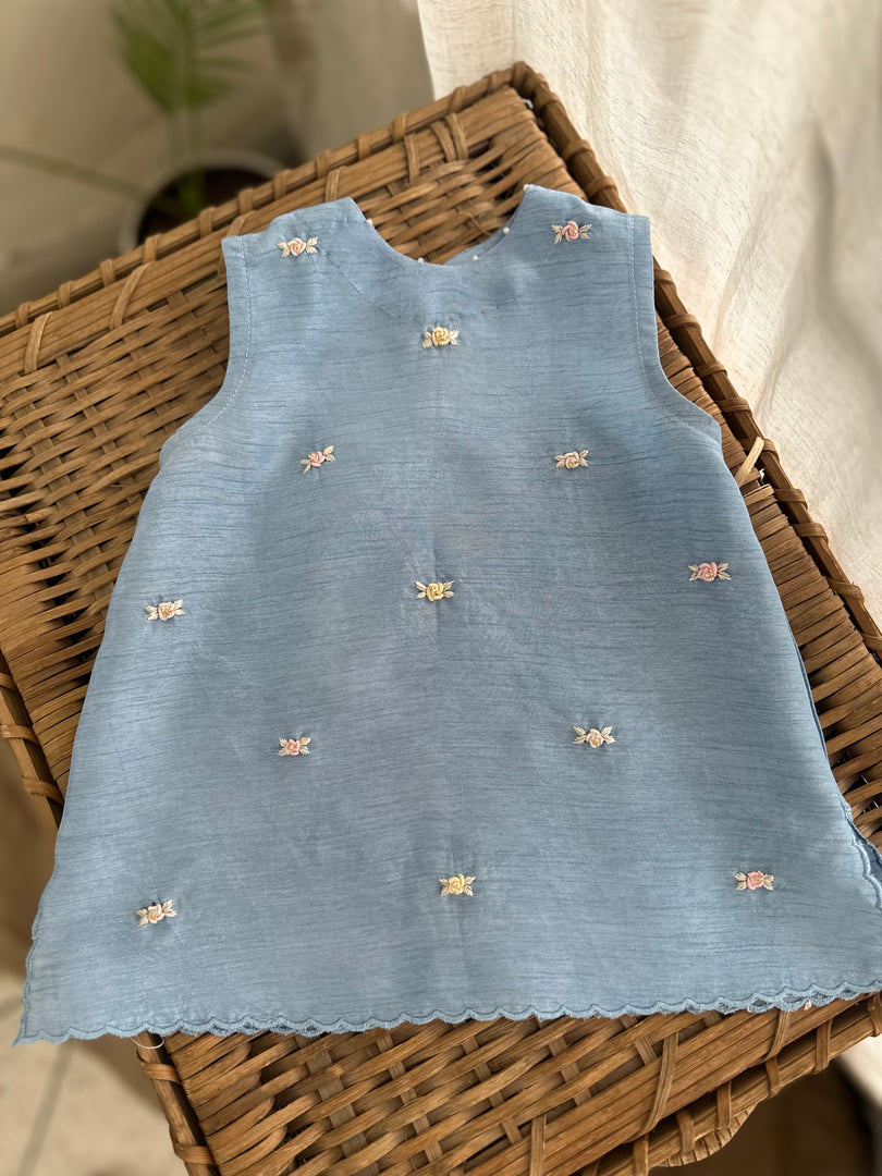 Powder Blue and Roses