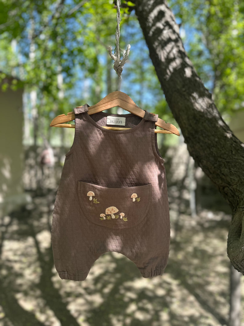 Mushroom & Leaf Romper