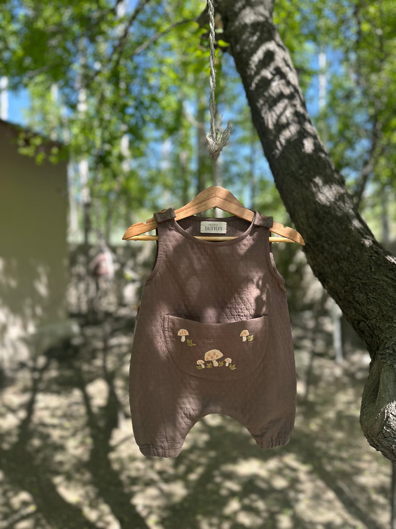 Mushroom & Leaf Romper
